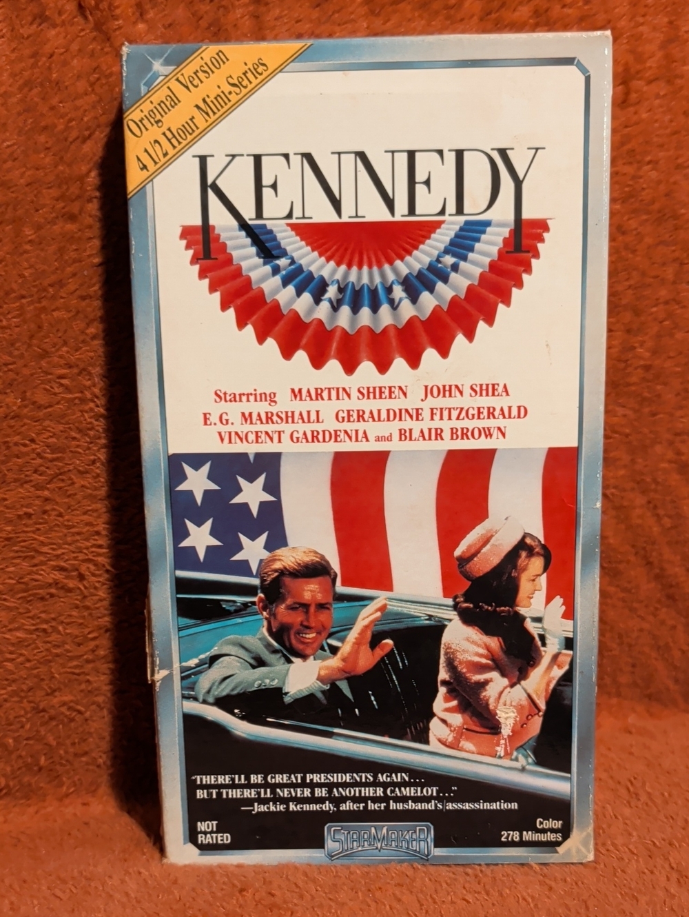 Kennedy Mini-Series VHS Tape — Patriotic Red, White & Blue